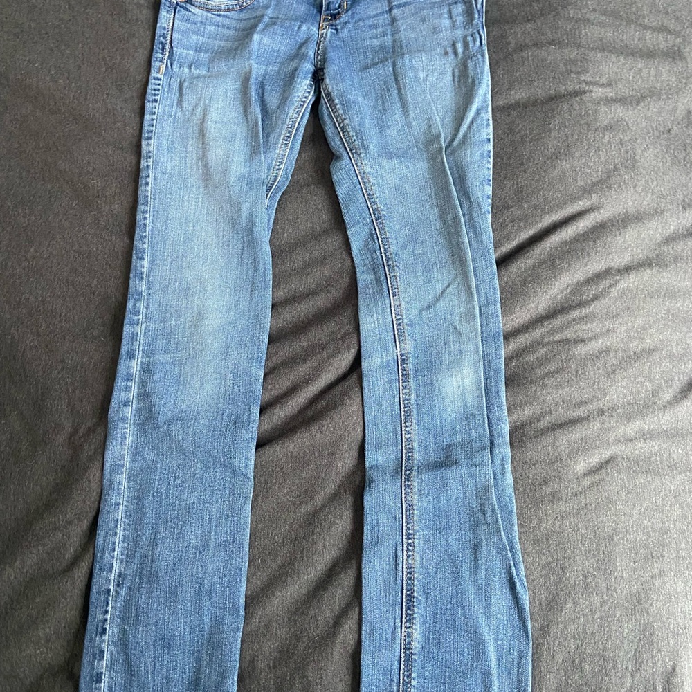 Hollister Women's Blue Skinny Jeans - Stretch Denim